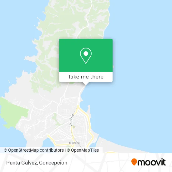 Mapa de Punta Galvez
