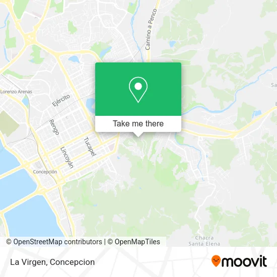 La Virgen map