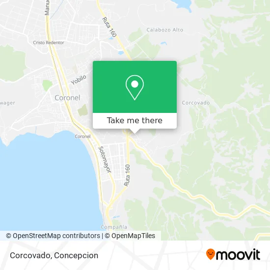 Mapa de Corcovado
