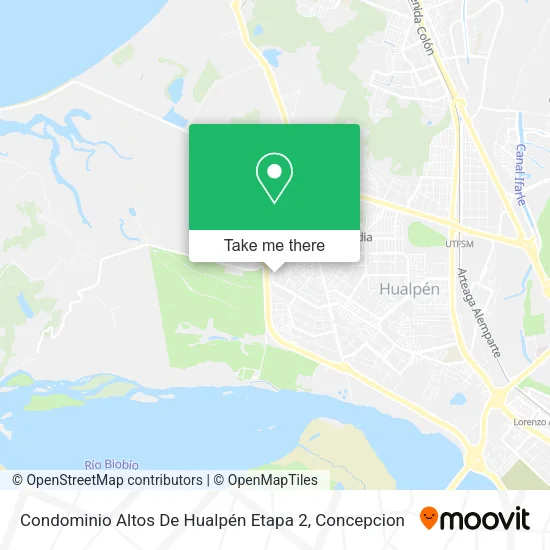 Mapa de Condominio Altos De Hualpén Etapa 2