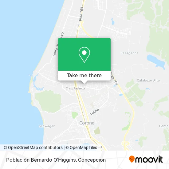 Mapa de Población Bernardo O'Higgins
