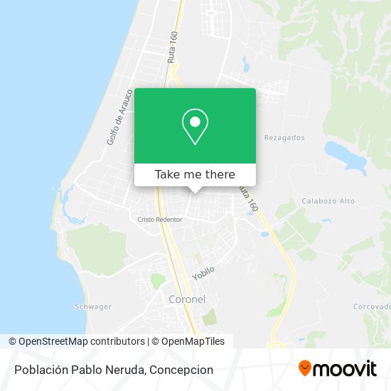 Población Pablo Neruda map