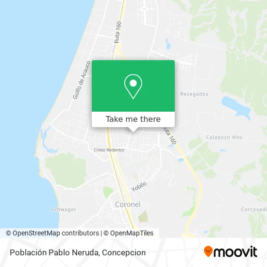 Población Pablo Neruda map