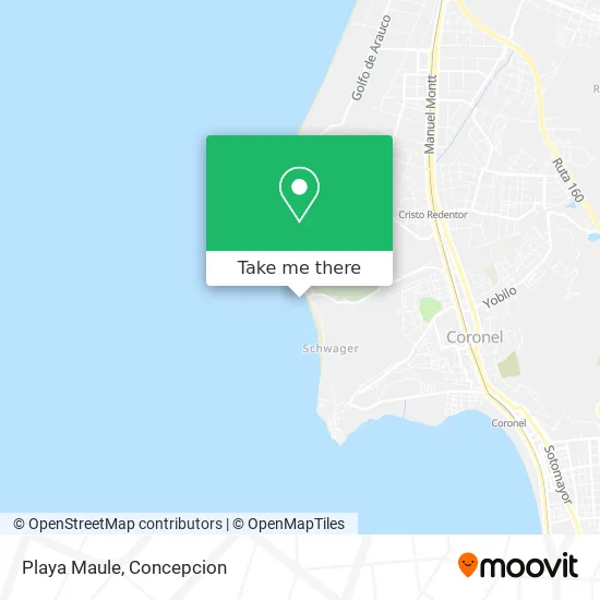 Mapa de Playa Maule