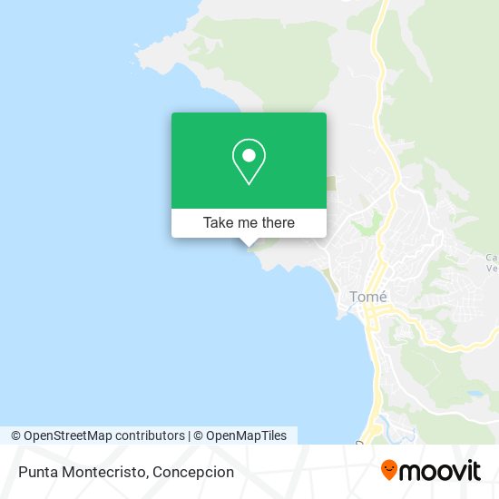 Mapa de Punta Montecristo
