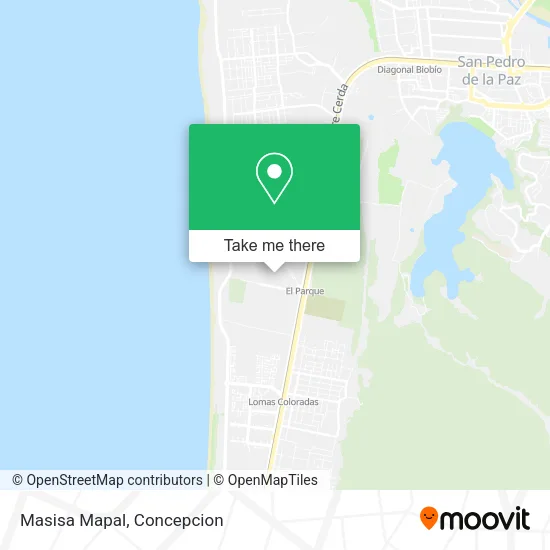 Mapa de Masisa Mapal