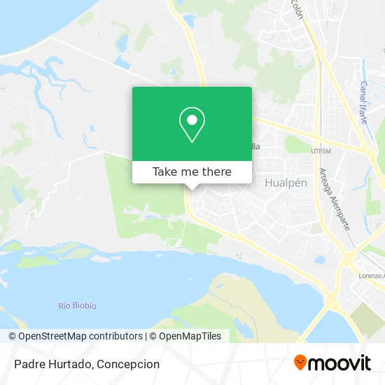 Mapa de Padre Hurtado