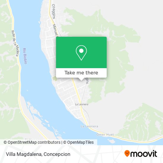 Villa Magdalena map