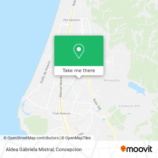 Aldea Gabriela Mistral map