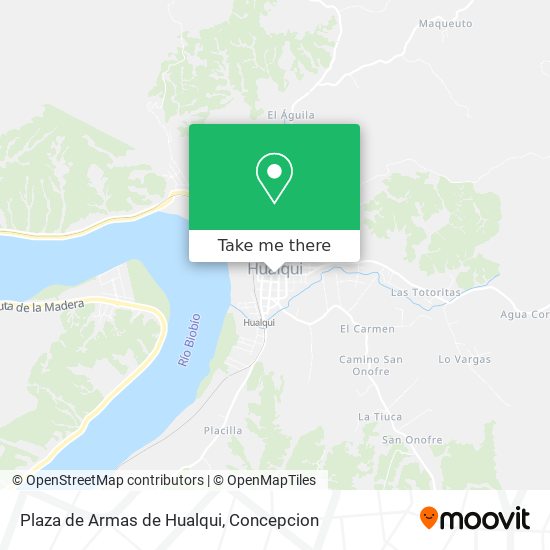 Mapa de Plaza de Armas de Hualqui