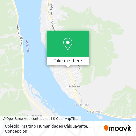 Colegio Instituto Humanidades Chiguayante map