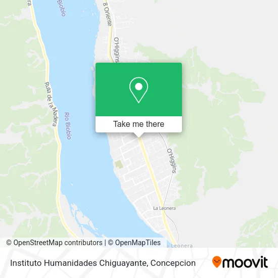 Mapa de Instituto Humanidades Chiguayante