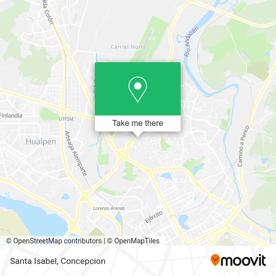 Mapa de Santa Isabel