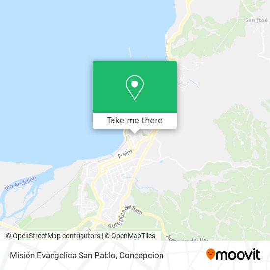 Mapa de Misión Evangelica San Pablo