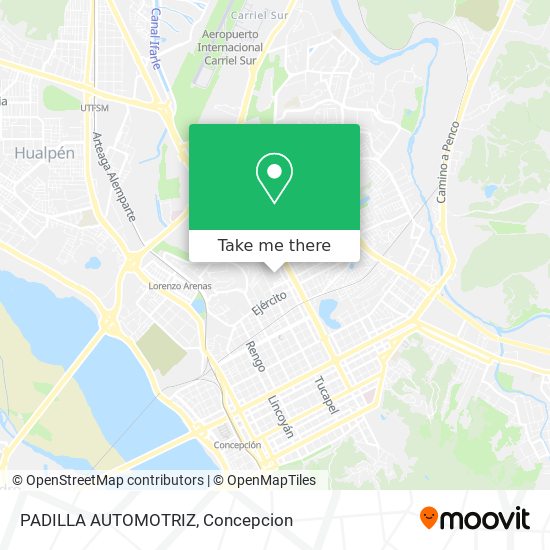 Mapa de PADILLA AUTOMOTRIZ