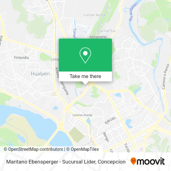 Mapa de Maritano Ebensperger - Sucursal Líder