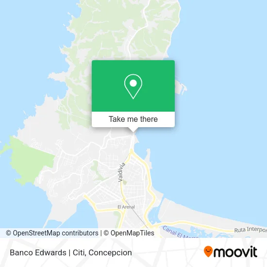 Banco Edwards | Citi map