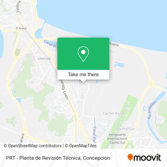 PRT - Planta de Revisión Técnica map