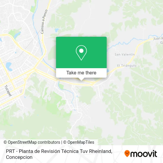 PRT - Planta de Revisión Técnica Tuv Rheinland map
