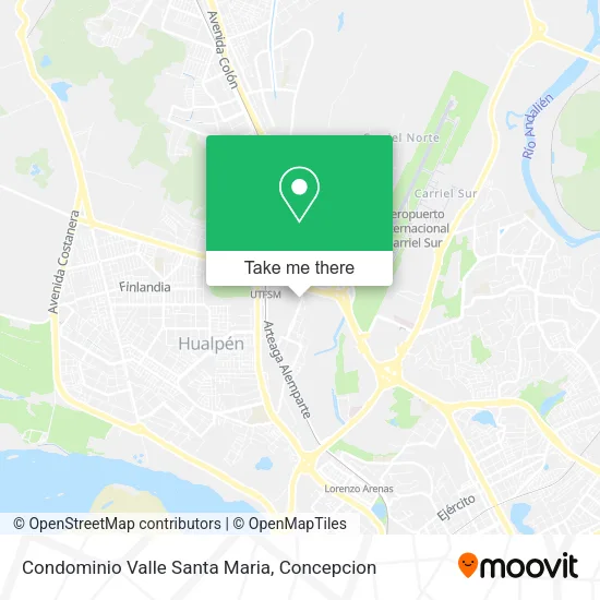 Mapa de Condominio Valle Santa Maria
