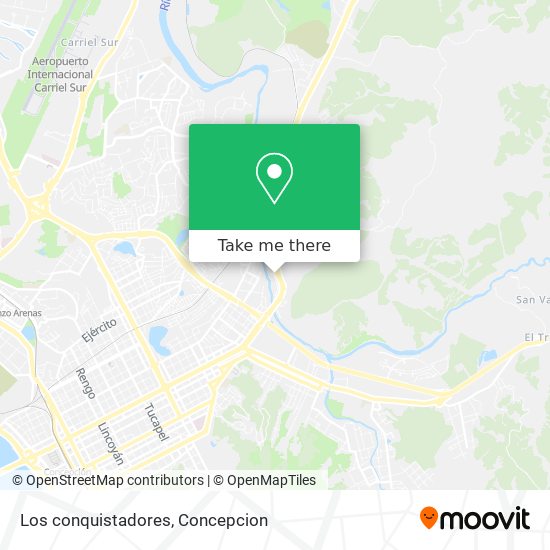 Los conquistadores map