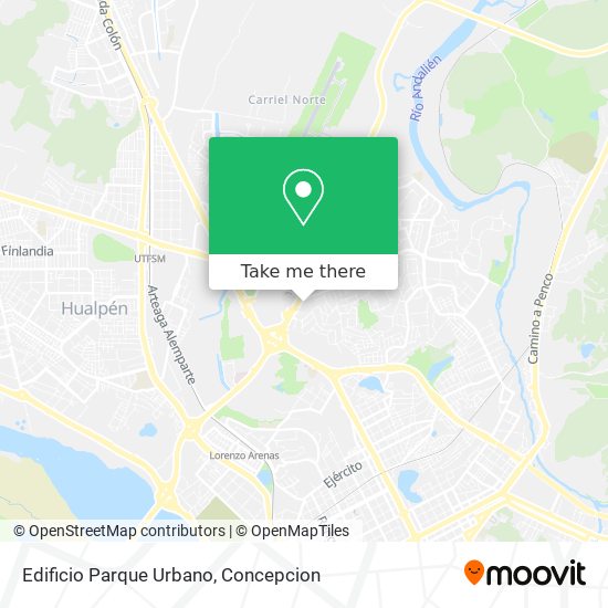 Mapa de Edificio Parque Urbano