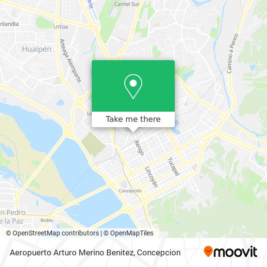 Aeropuerto Arturo Merino Benitez map
