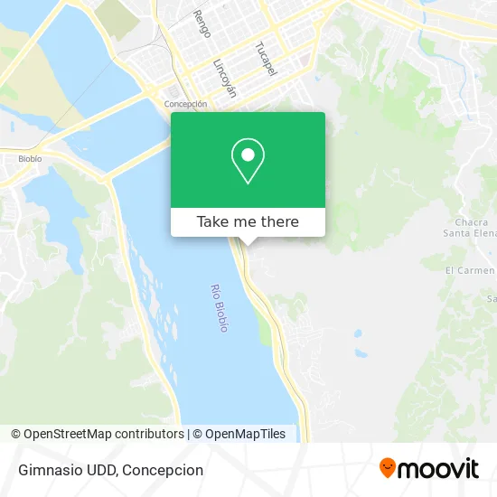 Gimnasio UDD map