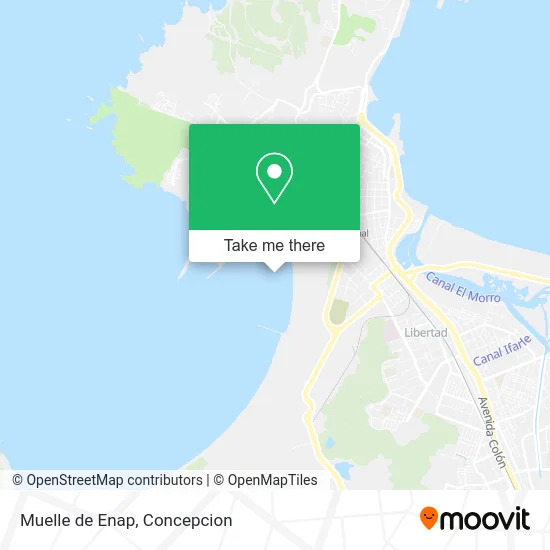 Muelle de Enap map