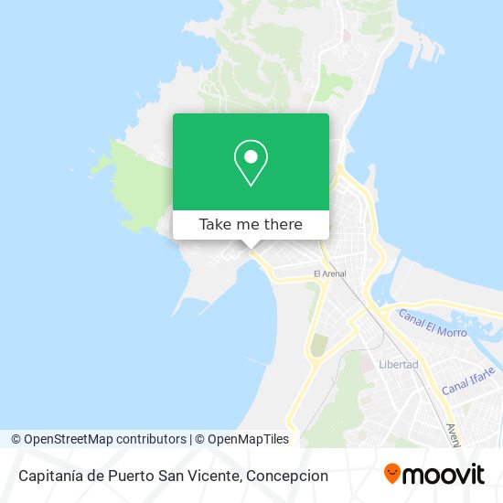 Mapa de Capitanía de Puerto San Vicente