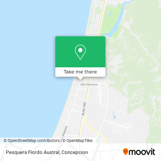 Pesquera Fiordo Austral map