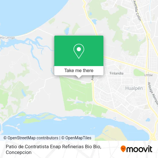 Mapa de Patio de Contratista Enap Refinerias Bio Bio