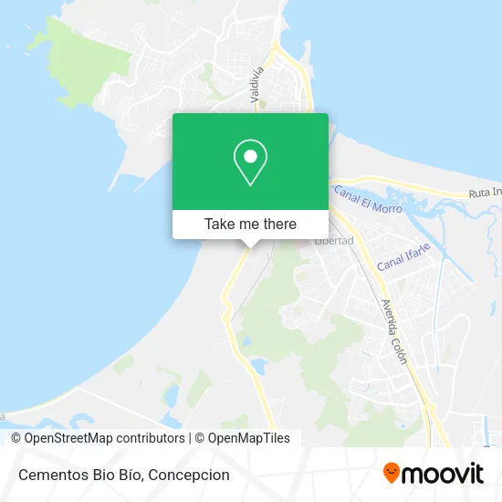 Mapa de Cementos Bio Bío