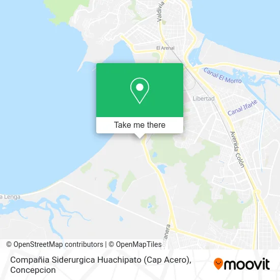 Mapa de Compañia Siderurgica Huachipato (Cap Acero)