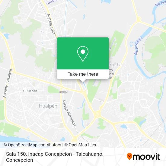 Sala 150, Inacap Concepcion - Talcahuano map