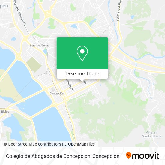Colegio de Abogados de Concepcion map