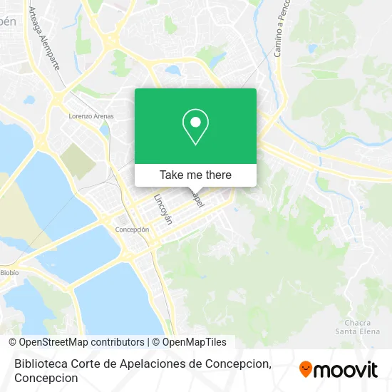 Biblioteca Corte de Apelaciones de Concepcion map