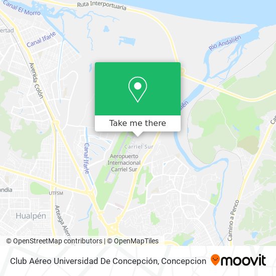 Mapa de Club Aéreo Universidad De Concepción