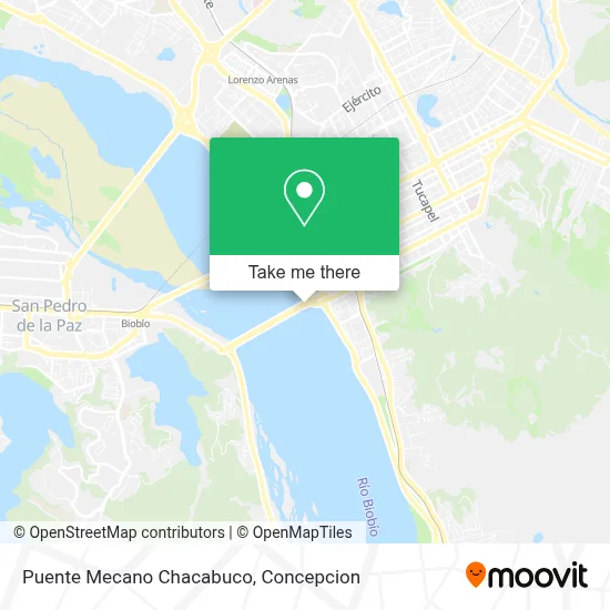 Puente Mecano Chacabuco map