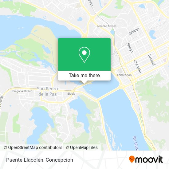 Puente Llacolén map