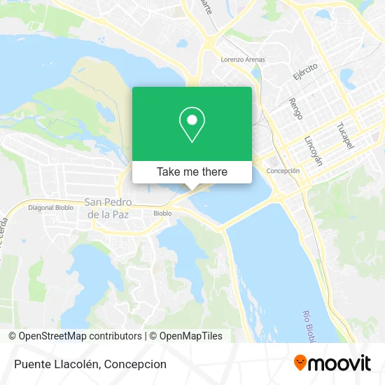 Mapa de Puente Llacolén