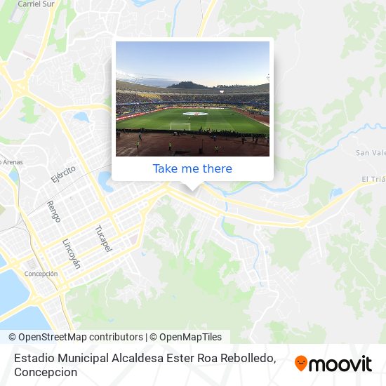 Mapa de Estadio Municipal Alcaldesa Ester Roa Rebolledo