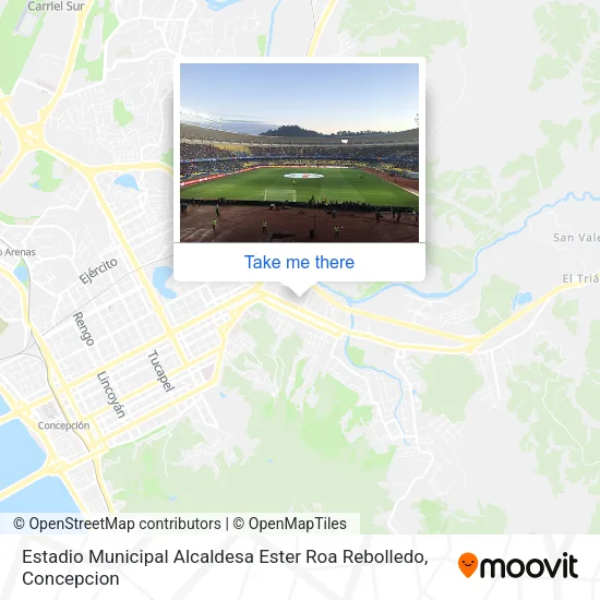 Estadio Municipal Alcaldesa Ester Roa Rebolledo map