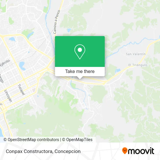 Mapa de Conpax Constructora