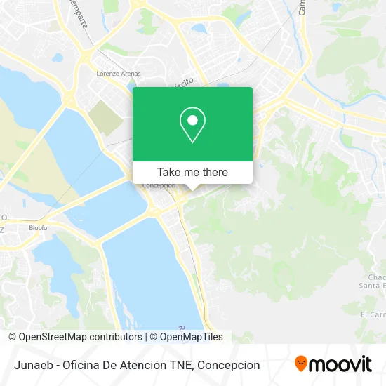 Mapa de Junaeb - Oficina De Atención TNE