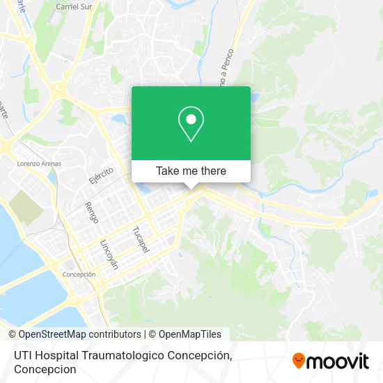Mapa de UTI Hospital Traumatologico Concepción
