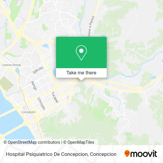 Mapa de Hospital Psiquiatrico De Concepcion