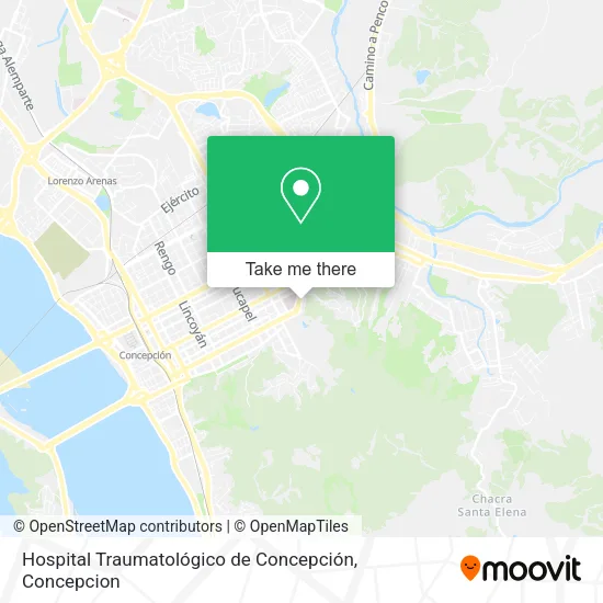 Hospital Traumatológico de Concepción map