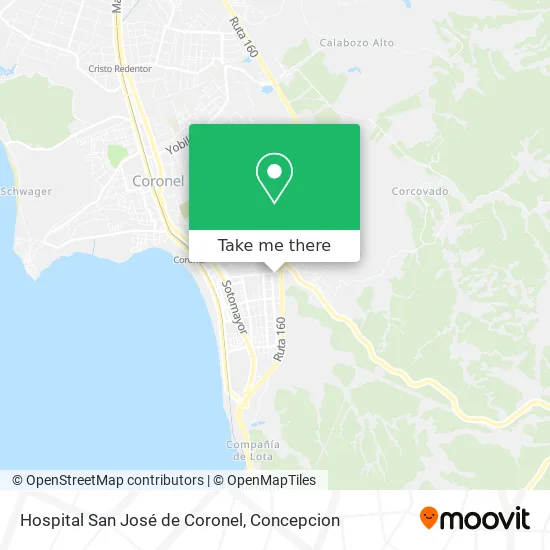 Mapa de Hospital San José de Coronel