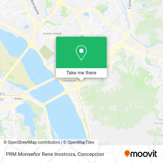 Mapa de PRM Monseñor Rene Inostroza
